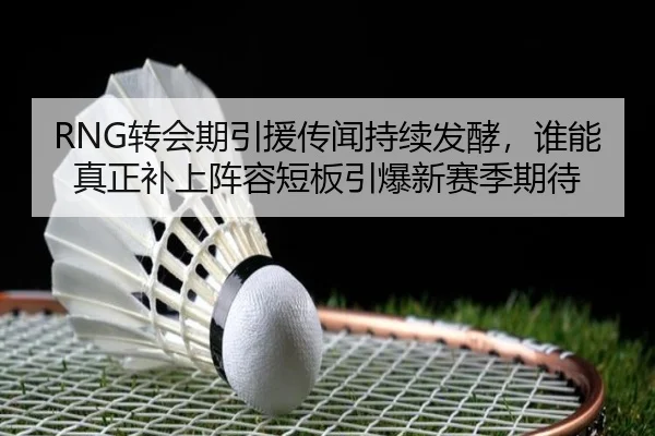 RNG转会期引援传闻持续发酵，谁能真正补上阵容短板引爆新赛季期待